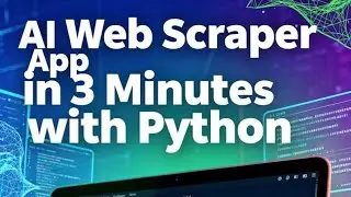 I create a AI WEB scraper app in 3 minutes by python 