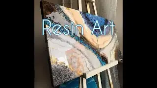 resin ART gold-plated abstraction
