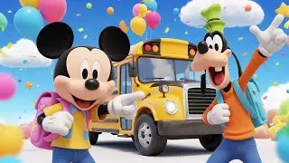Mickey & Goofy Back to School Adventure! 🎒🚌 | Kids Animation