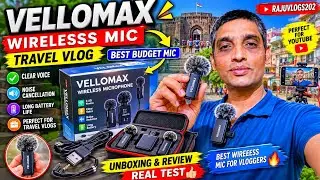 Vellomax Wireless Microphone🎤 || Youtube Travel Vlogging MicTest 🔥 Best 
