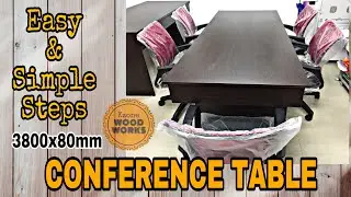 HOW TO BUILD CONFERENCE TABLE 3800mm by 80mm/PAANO GUMAWA NG CONFERENCE TABLE