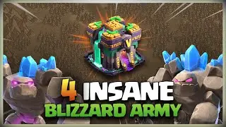 4 INSANE ways for BLIZZARD ATTACKS! Th14 BLIZZARD Attack |  Best Th14 Attack Strategy | Coc