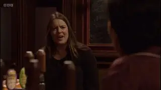 Eastenders Zoe tries to prove her innocence for not trying to scare Kat with the broken photo scene