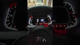 Kia Sonet HTK+ instrument cluster (Start up)🔥🔥 #shorts