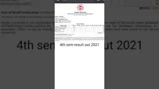B.A 4th sem result 2021 Punjab university 2021 results #puchdexam #result #exams #chd