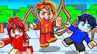 Троллинг игроков в роли IRON SPIDER в Roblox Strongest Battlegrounds