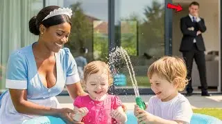 A Billionaire Watched His Twin Girls Laugh Again — What His Housekeeper Did Left Him Speechless