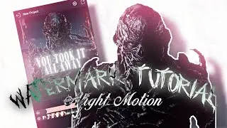 AE watermark tutorial|ALIGHT MOTION|vhslilith
