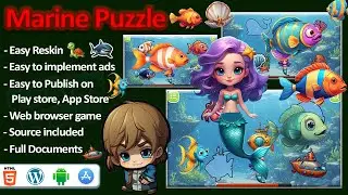 Marine Puzzle Games Video - HTML5 Construct3 Game