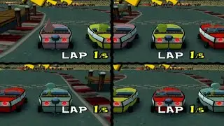 Spongebob Squarepants: Lights, Camera, Pants! PS2 Floor It! (Patrick) (Smart CPUs)