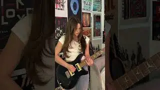 I'm in Love! Hysteria- Muse | Prestyn Smith #cover #electricguitar #short  #femaleguitarist #explore