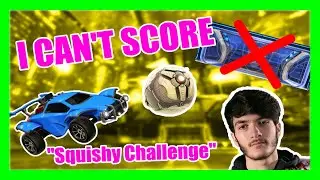 THE SQUISHY CHALLENGE?! (I can't score) - Rocket League Smurfing