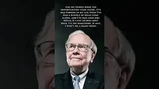 (Opportunity) Less known Quotes by WARREN BUFFETT #shorts #motivation #warrenbuffettquotes