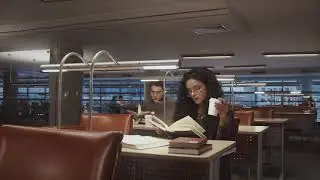Student Study at Library ।। Copyright free Videos