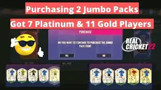 Opening Jumbo Pack in Real Cricket 22 | Got Platinum Players in RC22