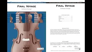 Final Voyage, by Kathryn Griesinger – Score & Sound