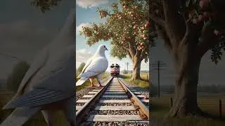 Ek kabutar seb ka ped lagata hai aur use Patari per train a Jaati Hai aur seb ka ped ko tod deta hai