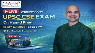 UPSC WEBINAR | Live 31st January 2026 | Dr Hamid Khan