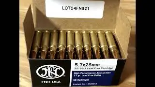 5.7x28mm Clear Ballistics Gel Test: FN 27gr SS195LF (10700013) PS90