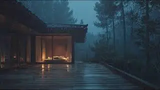 Calm Rainfall at the Forest Cabin 🌧 | Deep Sleep and Relax with Nature Ambience