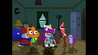 MUGEN Fight - Gumball, Chowder, Ami, & Yumi vs. Mordecai, Rigby, Finn & Jake, & Dexter