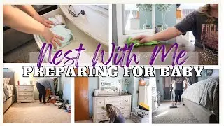 *NEW* NEST WITH ME 2022 // DECLUTTER, DEEP CLEAN & LAUNDRY // MINIMAL NEWBORN BEDROOM ORGANIZATION
