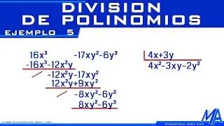 División de polinomios | Ejemplo 5