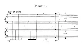 Gy&ouml;rgy Kurt&aacute;g - Hoquetus (from J&aacute;t&eacute;kok, Book 1) [Score Video]
