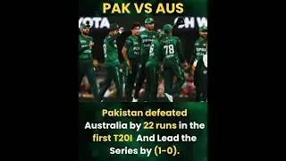 Pakistan beat Australia in first T20I #pakvsaus #cricketology05 #pakistan #babarazam #foryou #shorts