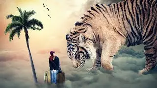Big Tiger Manipulation | Photoshop Manipulation Tutorial | MREditx