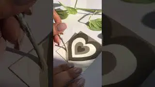How satisfying 🥰#satisfying #art #artist #painting #heart #aesthetic #acrylics #paint #process