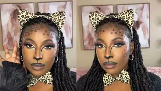 CHEETAH MAKEP TUTORIAL 🐾 | Halloween makeup tutorial | Easy Halloween costume