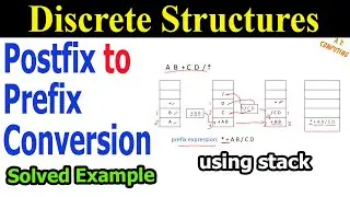 Postfix to Prefix Conversion Using Stack