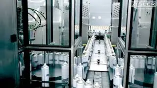 AUTOMATIC AEROSOL LINE FOR AEROSOL PAINTS - CAPACITY 7200PCS/H