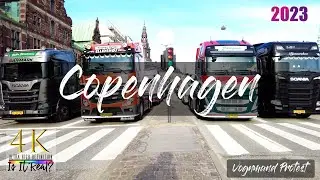 Copenhagen, Denmark | Vognmand Protest | Lastbilchauff&oslash;r | Pay Per Kilometer | 4K | April 4 2023