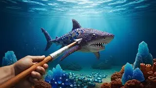 Which Surreal AI Shark Ocean 🦈 Would You Hunt? | Oddly Satisfying Cinematic ASMR Burst