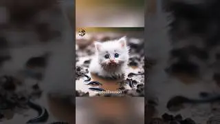 Little mermaid cat plays with mud and gets into trouble😭🪱#cat #ai #catvideos