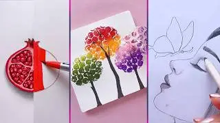12 художественных приемов, которые работают невероятно хорошо || Простые идеи рисования для начин...