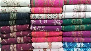 Original Bin Saeed Embroidered Khaddar Three Piece Suits | Winter Collection