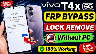 Vivo T4x 5g Frp Bypass Without PC | Hard Reset Forgot Password | Lock Remove Without PC 