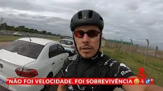 “NÃO FOI VELOCIDADE. FOI SOBREVIVÊNCIA 😅🚴‍♂️ ATÉ O AEROPORTO ✈️”
