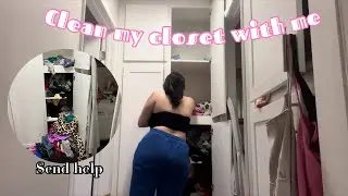 CLEAN MY CLOSET WITH ME | cleaning, organizing, juicy couture clothes