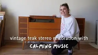 RESURRECTING a Rare Vintage Teak SABA Radio Console #calmingmusic #restoration #satisfyingvideo