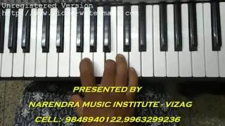 NAATA RAAGA GEETHAM ON KEYBOARD హరి హర వినుత అమరపూజితురే