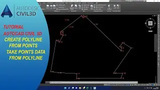 Autocad Civil 3D Create Polyline From Points & Create Points Data From Polyline