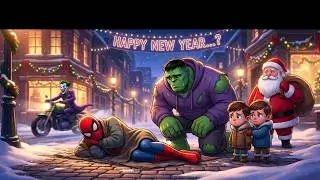 SPIDER MAN IS DEAD! 😱  Joker Ruined New Year #Spider-Man #Hulk #joker