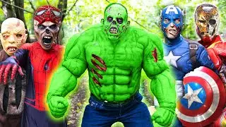 Zombie Hulk VS Spider-Man VS Avengers!!