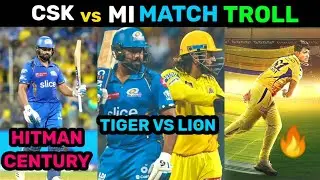 CSK vs MI MATCH TROLL🔥 🥳 || CSK VS MI || IPL 2024 TROLLS || DHONI || HITMAN || TTW