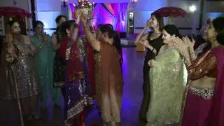 Traditional Indian Wedding Dance During a Reception in Long Island NYC