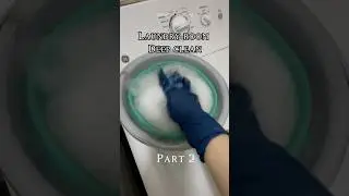 Part 2. Laundry room deep clean🧼 #cleantok #cleaning #asmrcleaning #laundryroom